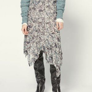 NEW Isabel Marant Printed Midi Skirt Size 36 Women BNWT